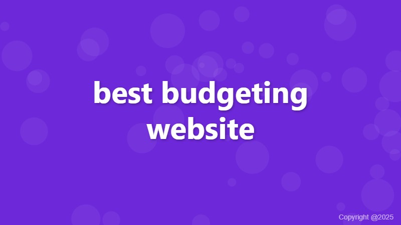 best budgeting website